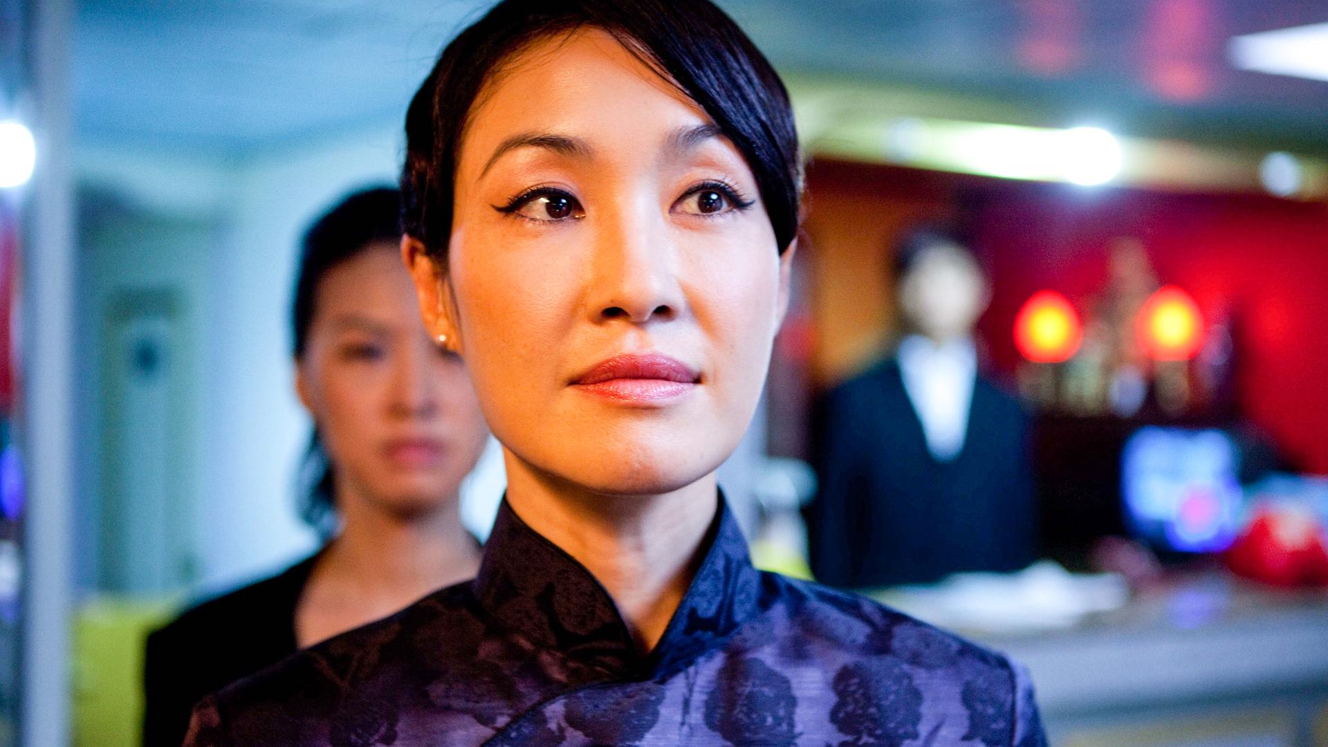 Nahaufnahme einer Asiatin.