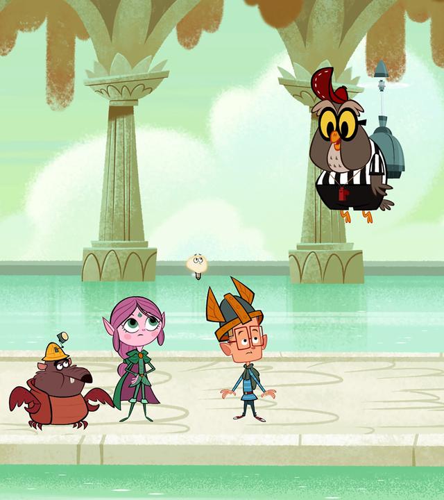 Der König der Elfen sitzt auf seinem Thron und hält sich den Bauch. Er hat große Schmerzen, da er sich vergiftet hat. Ratrick, Ephi und Marcus stehen im Palast und hören gespannt zu, welche Zutaten sie für einen Heiltrank finden müssen.