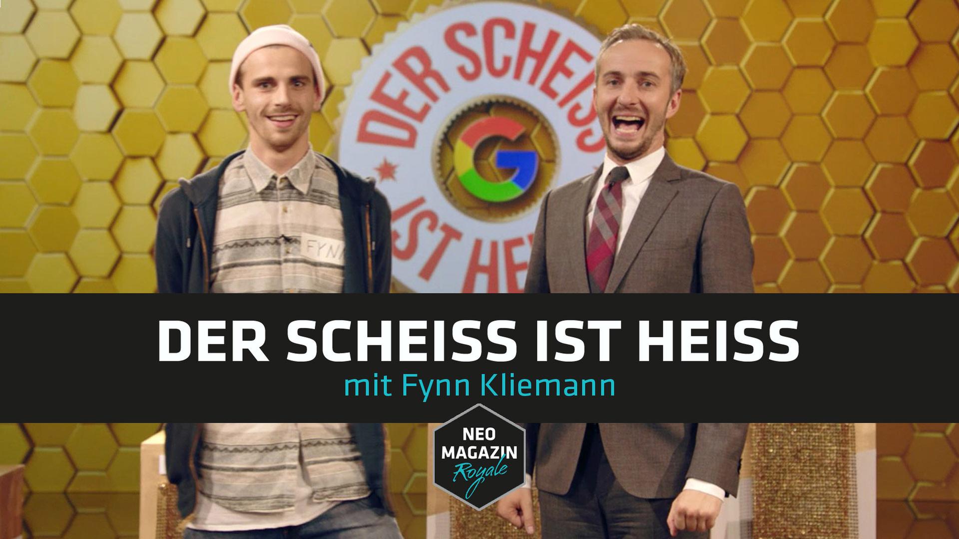 "Der Scheiß ist heiß" ein NEO MAGAZIN ROYALE Spiel mit Jan Böhmermann und Fynn Kliemann