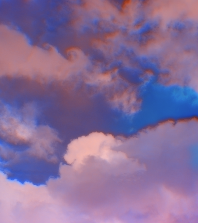 Wolkenformation in Infrarot