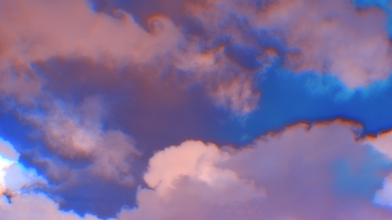 Wolkenformation in Infrarot