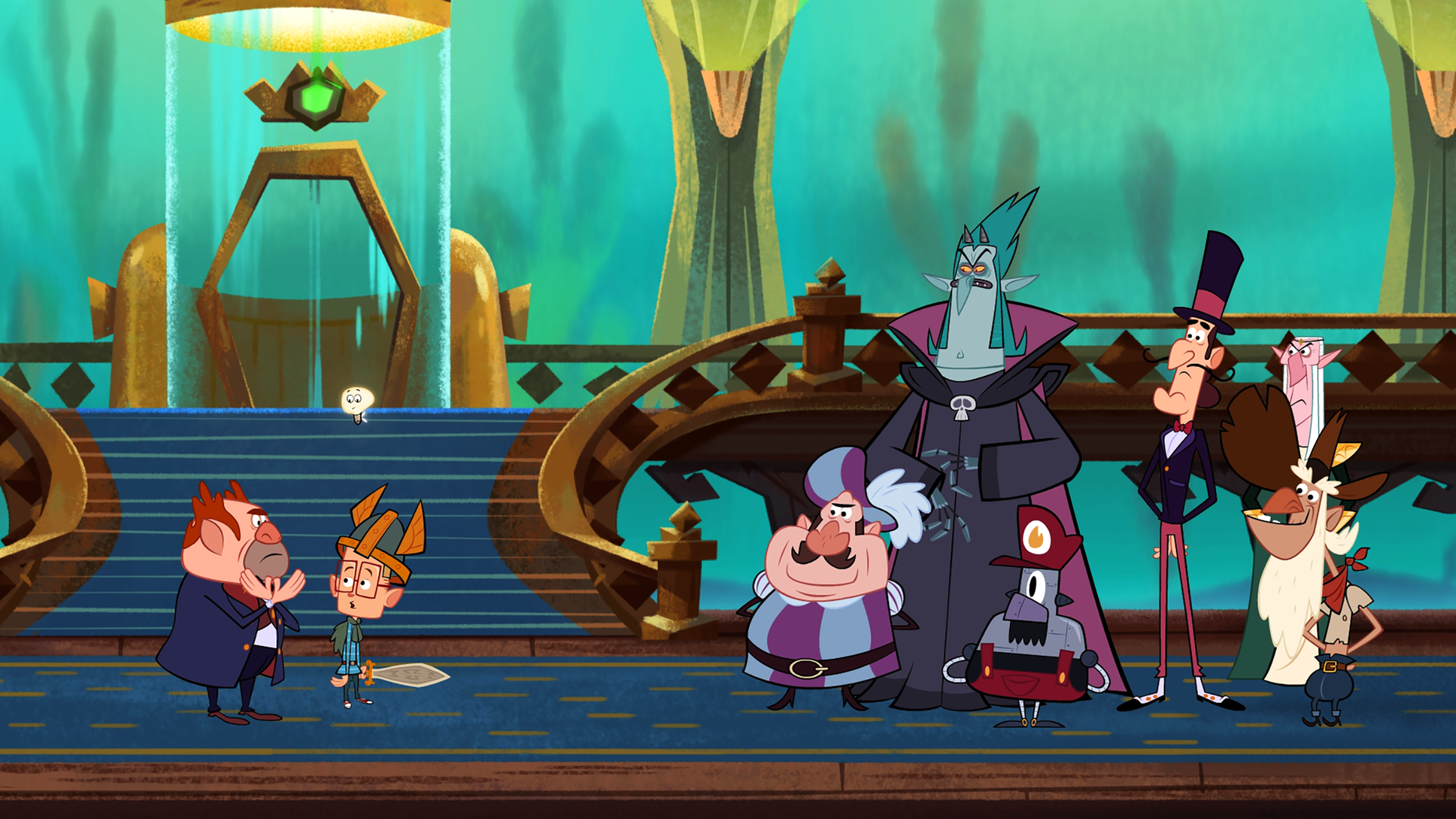 Der Hoteldirektor bittet Marcus um Hilfe. Er soll herausfinden, wer von den sechs verdächtigten Personen im Raum die gesamten Schoko-Bongos der Gäste aus dem Hotelsafe gestohlen hat.