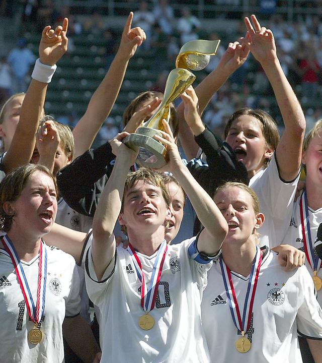 Fußball Frauen Nationalmannschaft Endspiel Weltmeisterschaft 2003 Deutschland - Schweden, aufgenommen am 2.10.2003 in Carson/Los Angeles (USA)