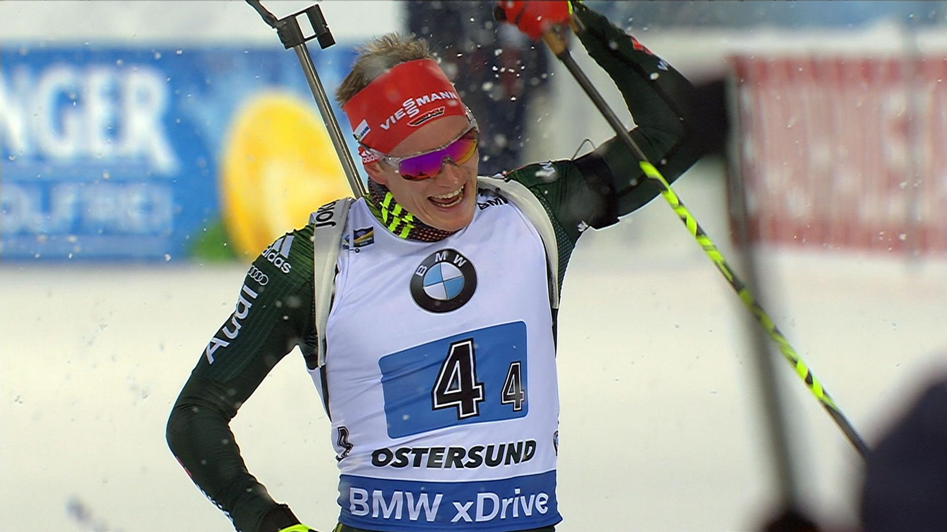 Benedikt Doll führt deutsche Biathlon-Staffel zu Silber