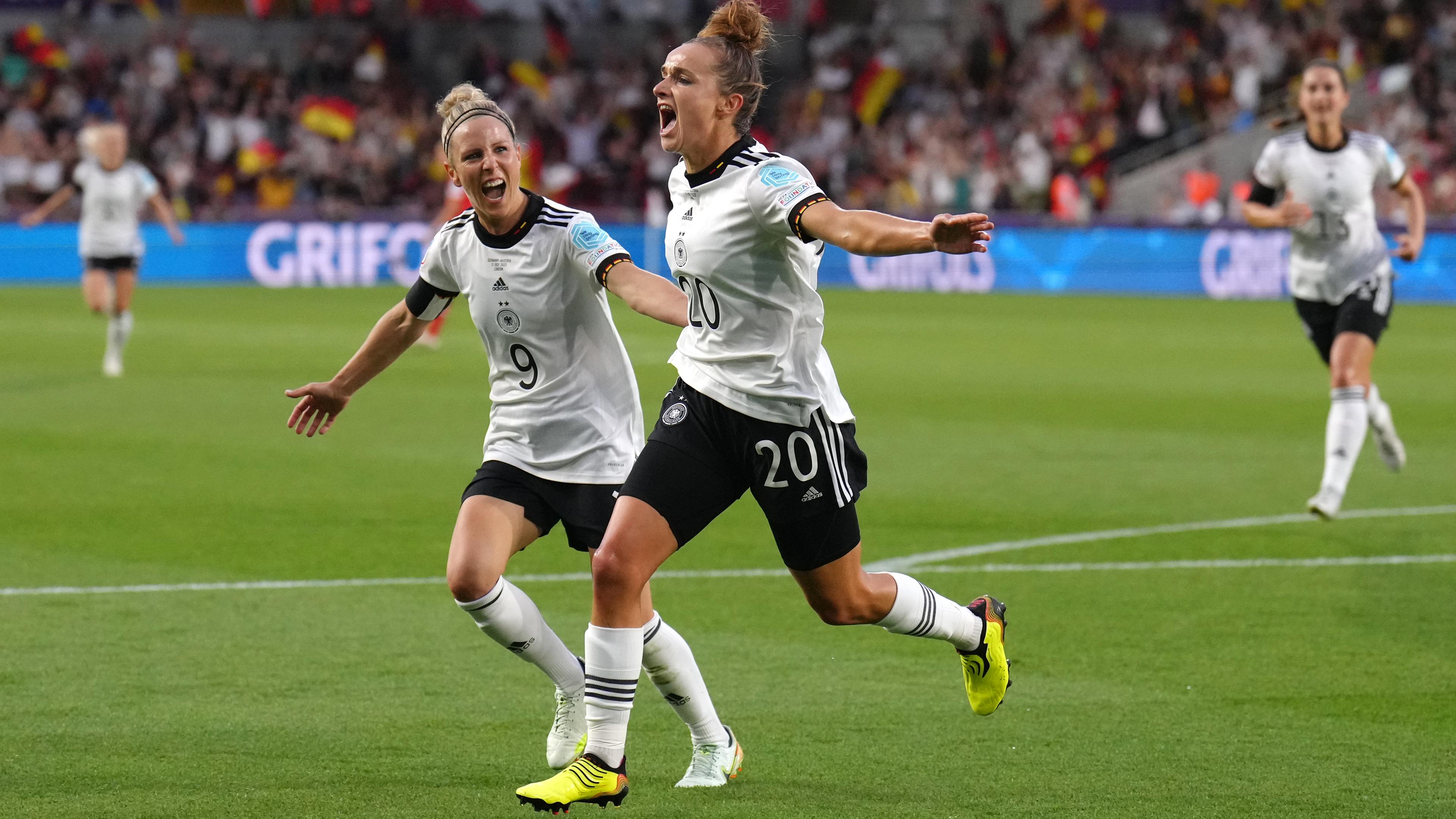 Fußball-EM der Frauen 2022 - DFB-Team steht im EM-Halbfinale