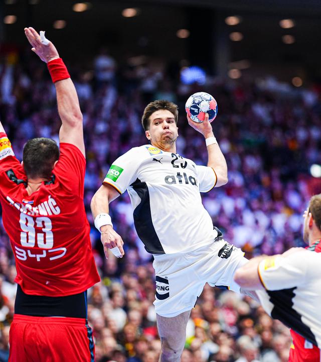 Renars Uscins (Deutschland, 23) kämpft. 