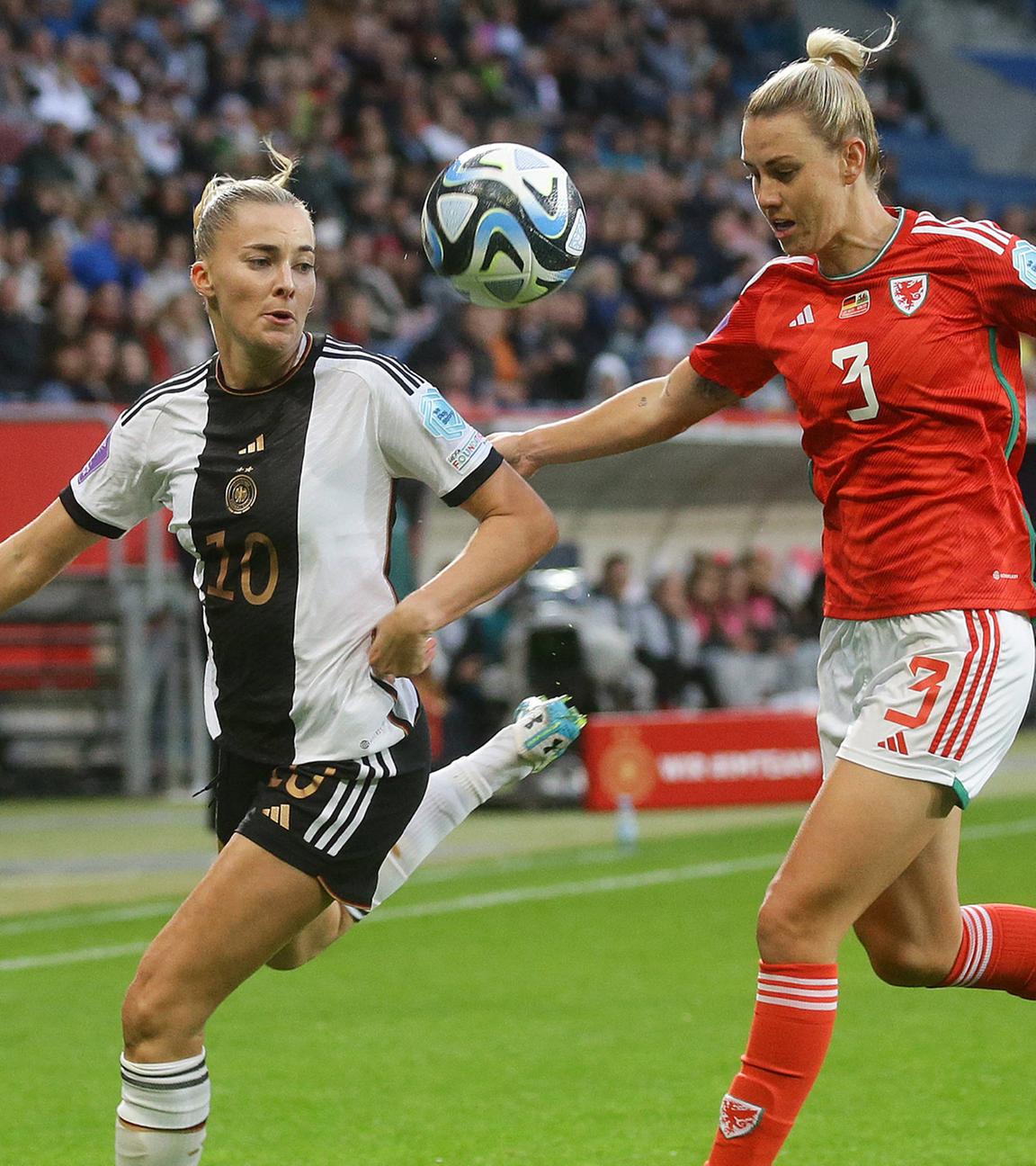UEFA Frauen Fussball Nations League: Deutschland gegen Wales. (27.10.2023)