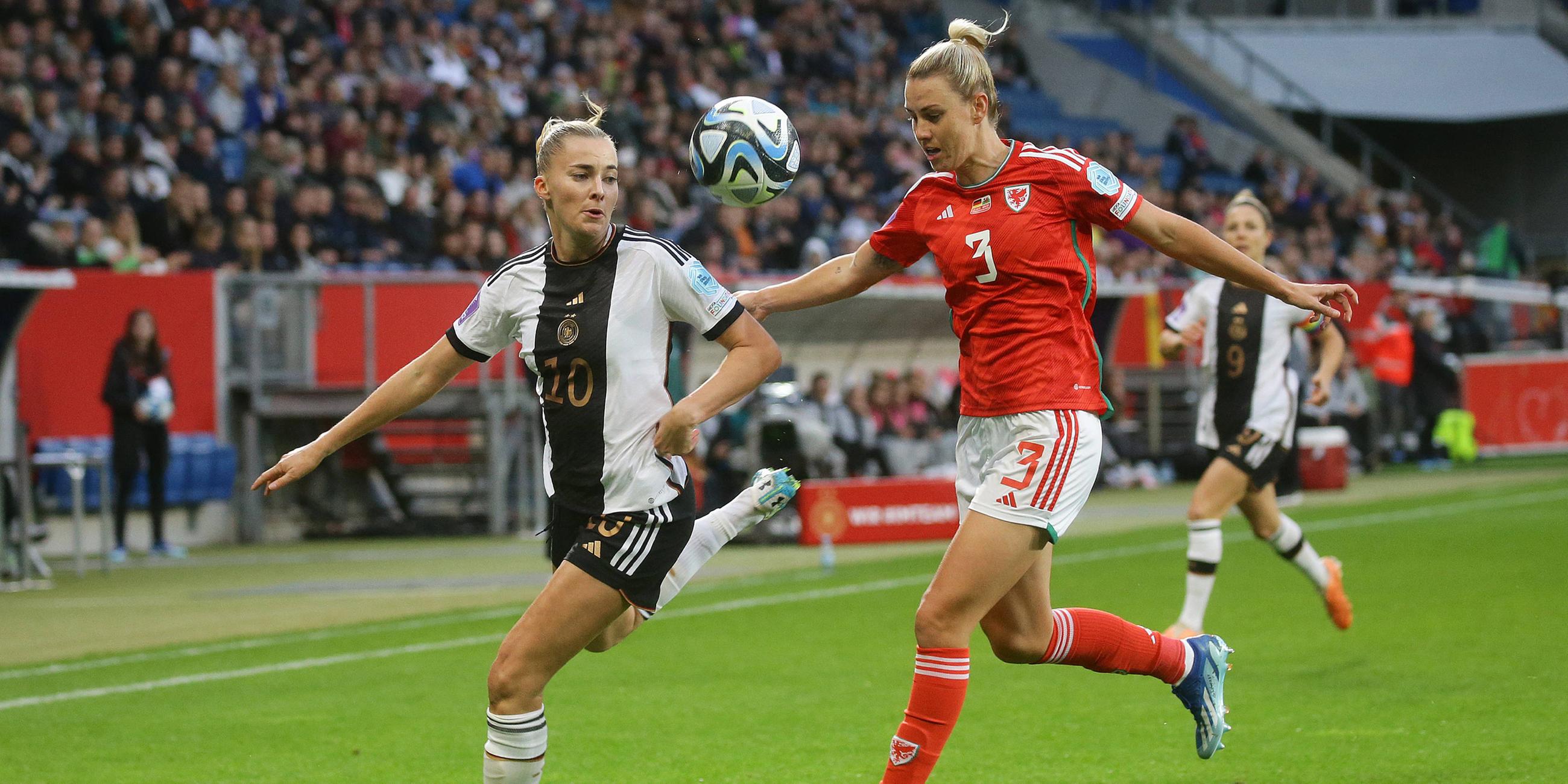 UEFA Frauen Fussball Nations League: Deutschland gegen Wales. (27.10.2023)
