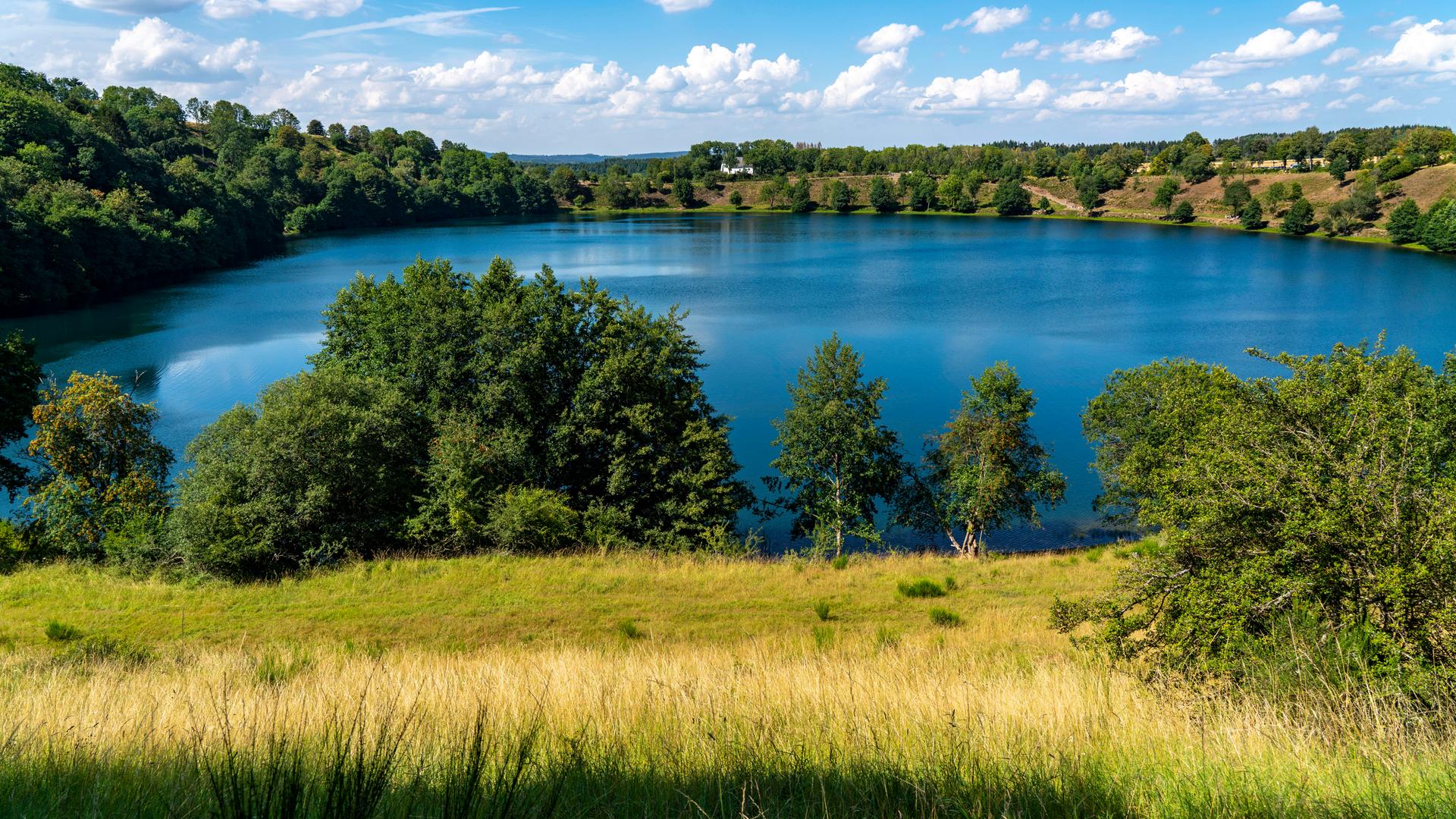 Weinfelder Maar, Vulkaneifel, Vulkansee, Eifel, Rheinland-Pfalz, Deutschland, Vulkaneifel *** Weinfelder Maar, Volcanic