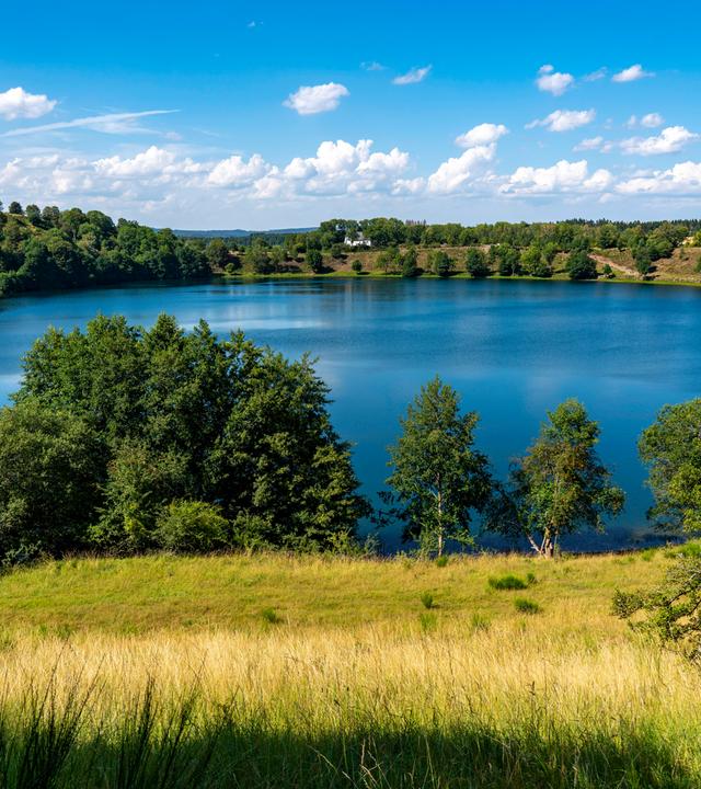 Weinfelder Maar, Vulkaneifel, Vulkansee, Eifel, Rheinland-Pfalz, Deutschland, Vulkaneifel *** Weinfelder Maar, Volcanic