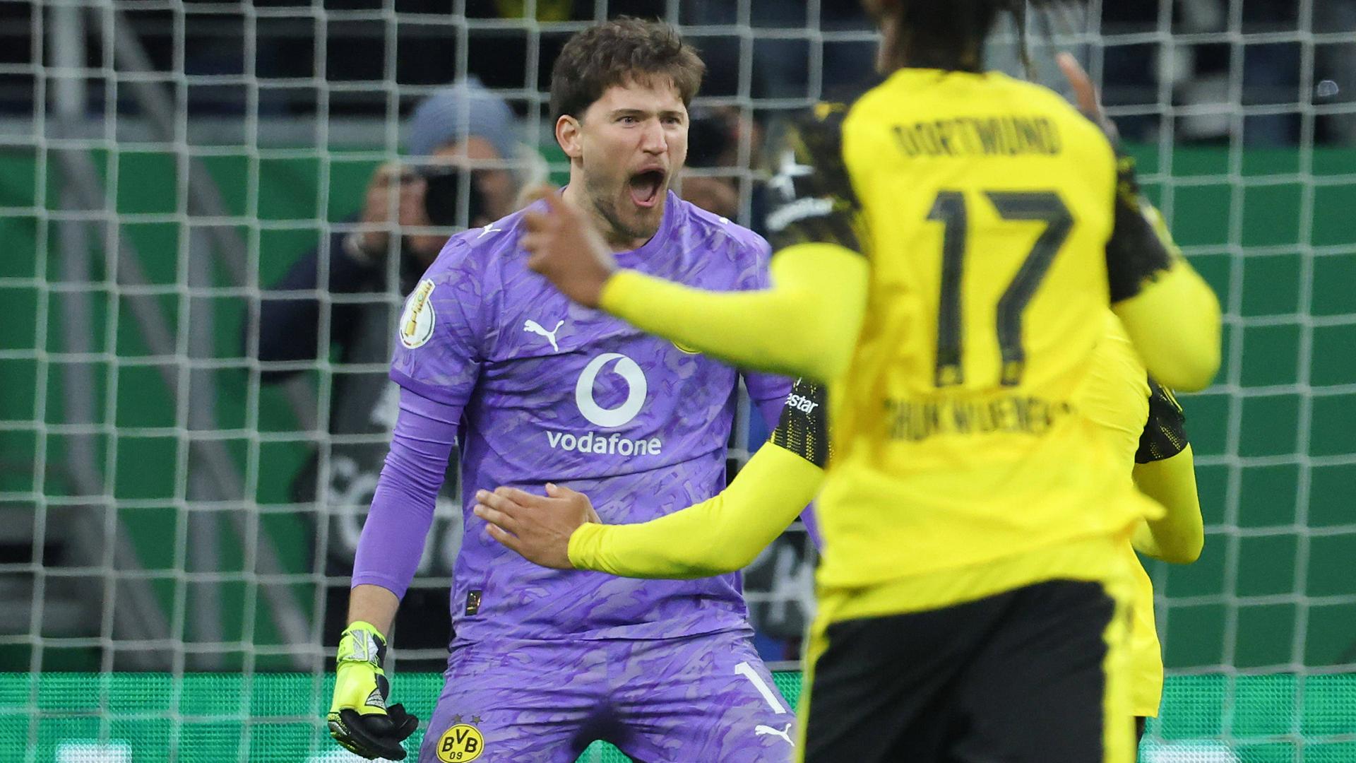 Gregor Kobel im Spiel gegen Frankfurt am 28.10.25