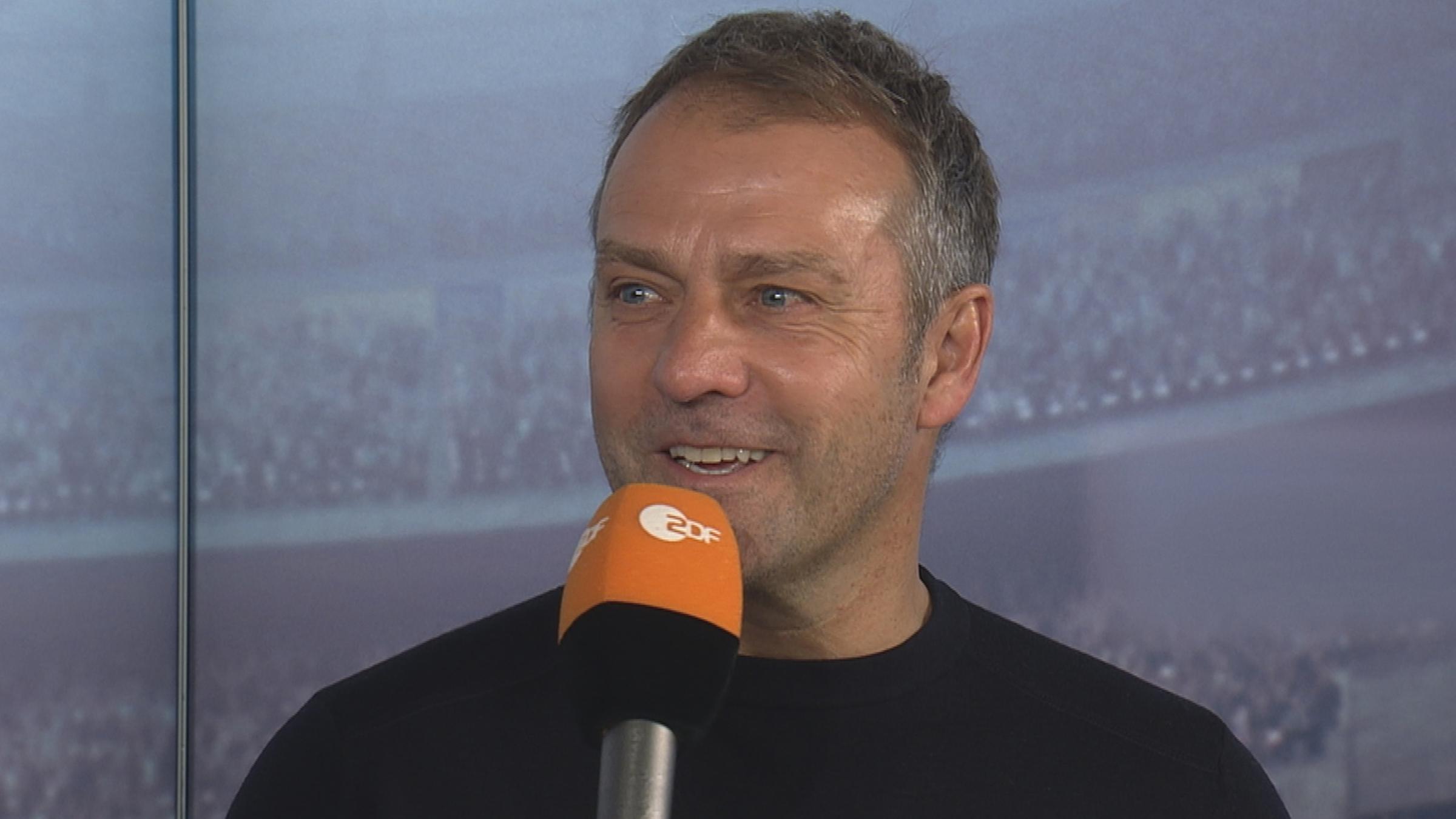 Deutschlands Trainer Hansi Flick im Interview am 25.03.2023 in Mainz.