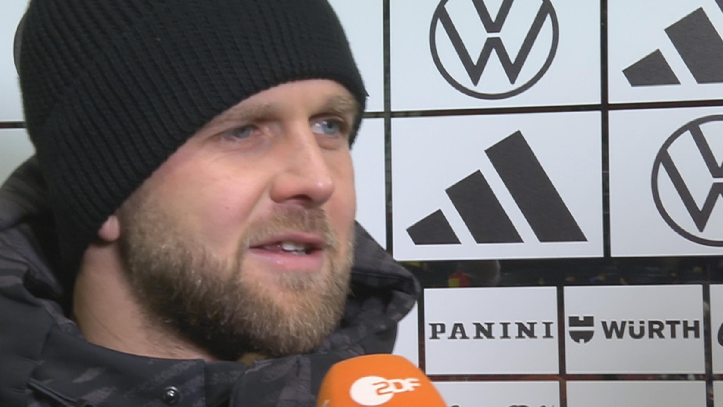 Deutschlands Niclas Füllkrug im Interview am 25.03.2023 in Mainz.