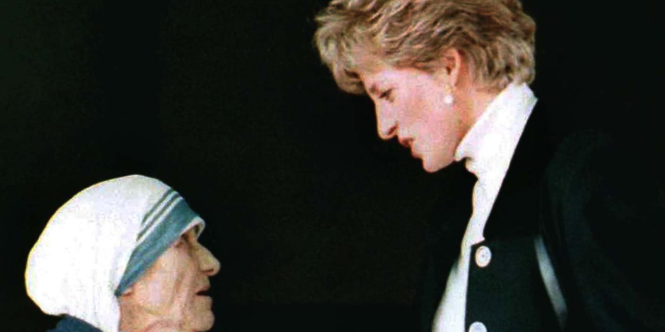 mutter teresa und Lady Diana 1992