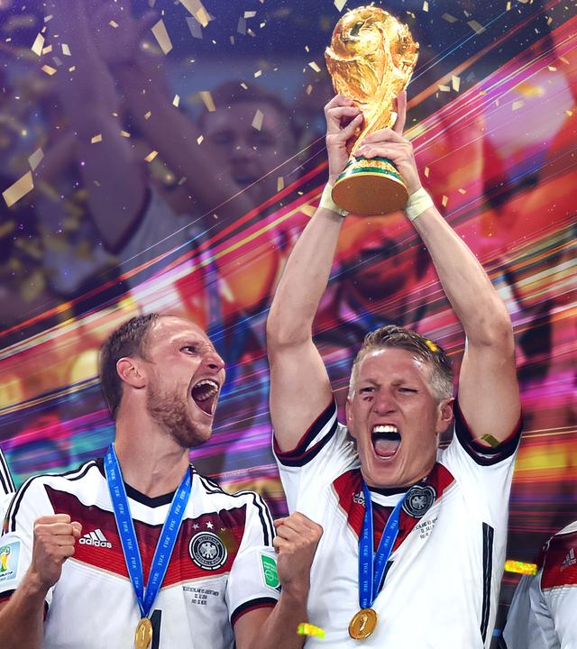 Die deutsche Nationalmannschaft feiert den WM-Sieg