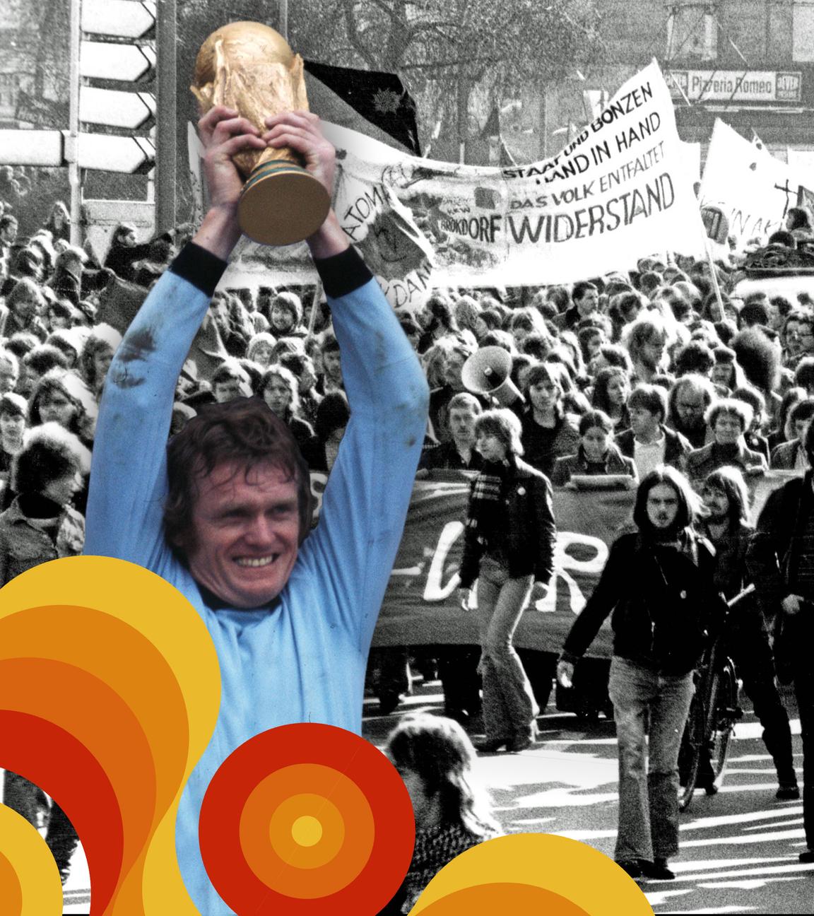  Montage: Rechts ein tanzender John Travolta, hinter ihm eine leere Autobahn; links Sepp