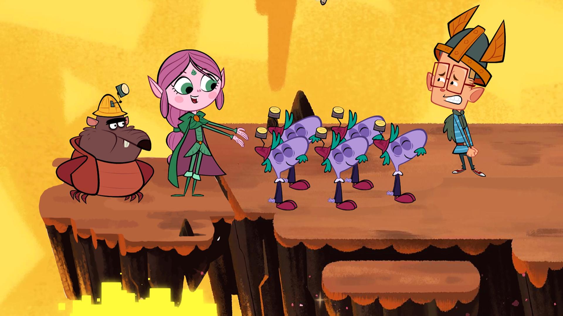 Marcus ist fix und fertig, da die Debbinge ewig brauchen, um in die Nähe des Ausgangs zu gelangen. Während er vor ihnen herläuft und zu ihnen nach hinten blickt, bilden Ratrick und Ephi den Schluss. Die Debbinge bilden eine Formation zwischen ihnen.