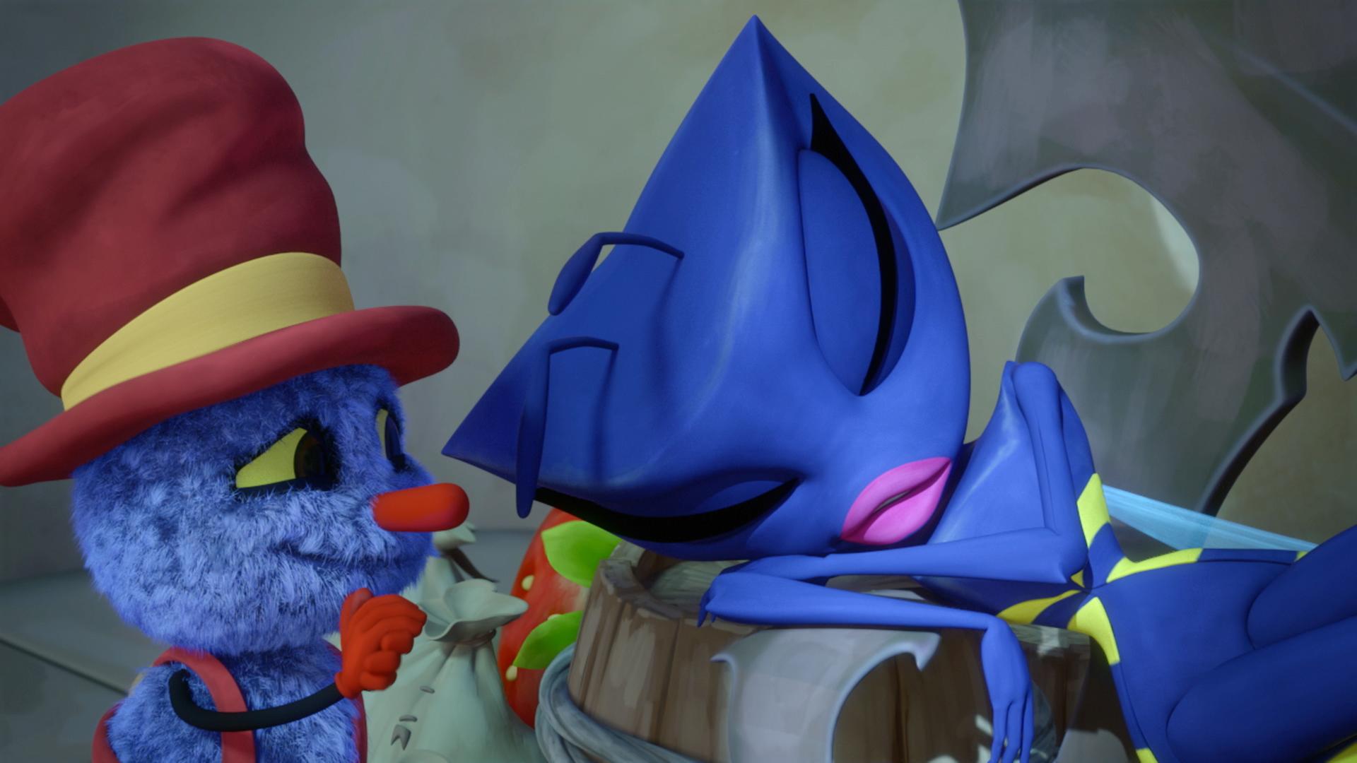 Klaus (links) schleicht sich an Wendy (rechts) an.