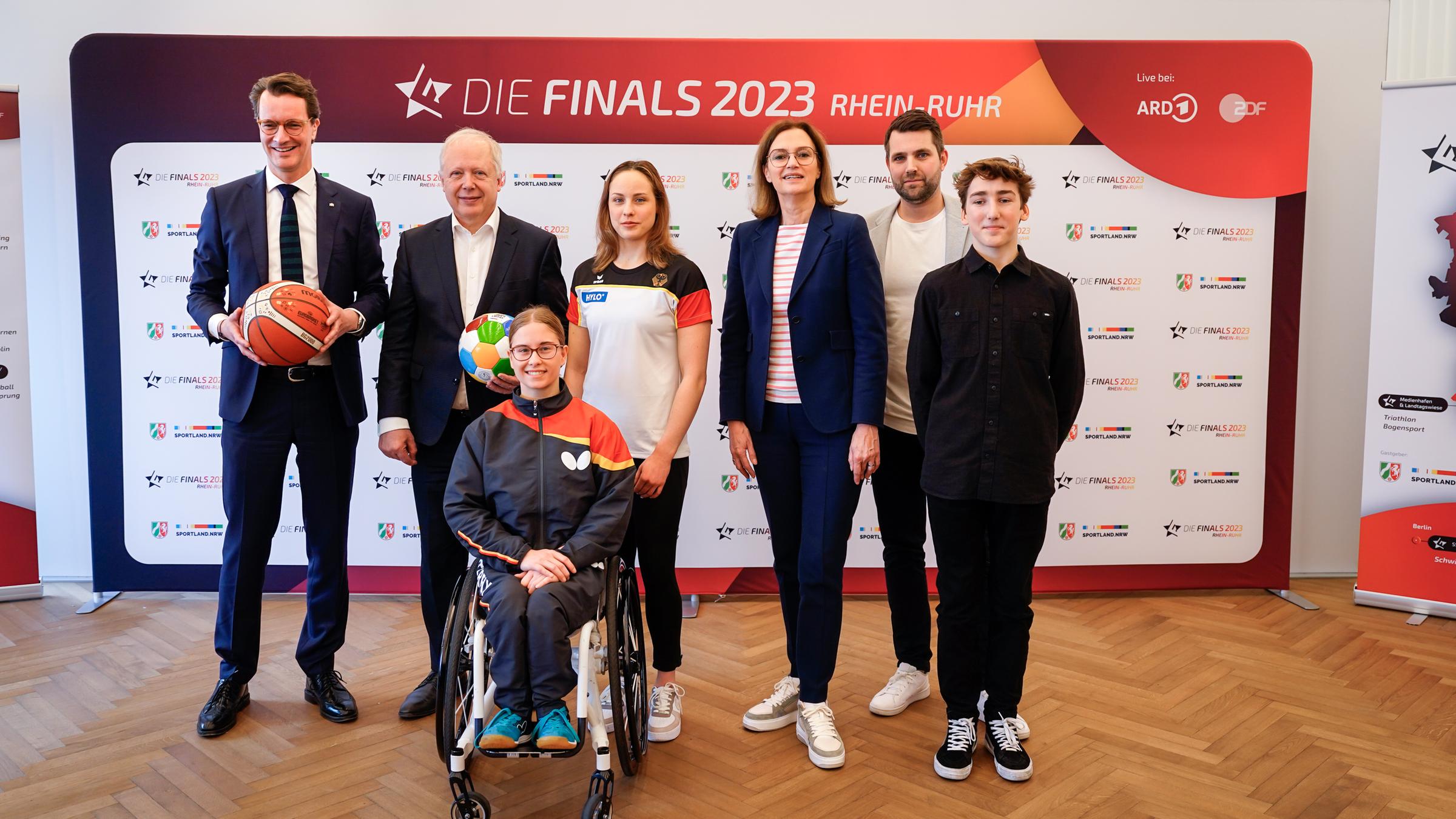 Die Repräsentanten und Repräsentantinnen der Finals 2023 Rhein-Ruhr.