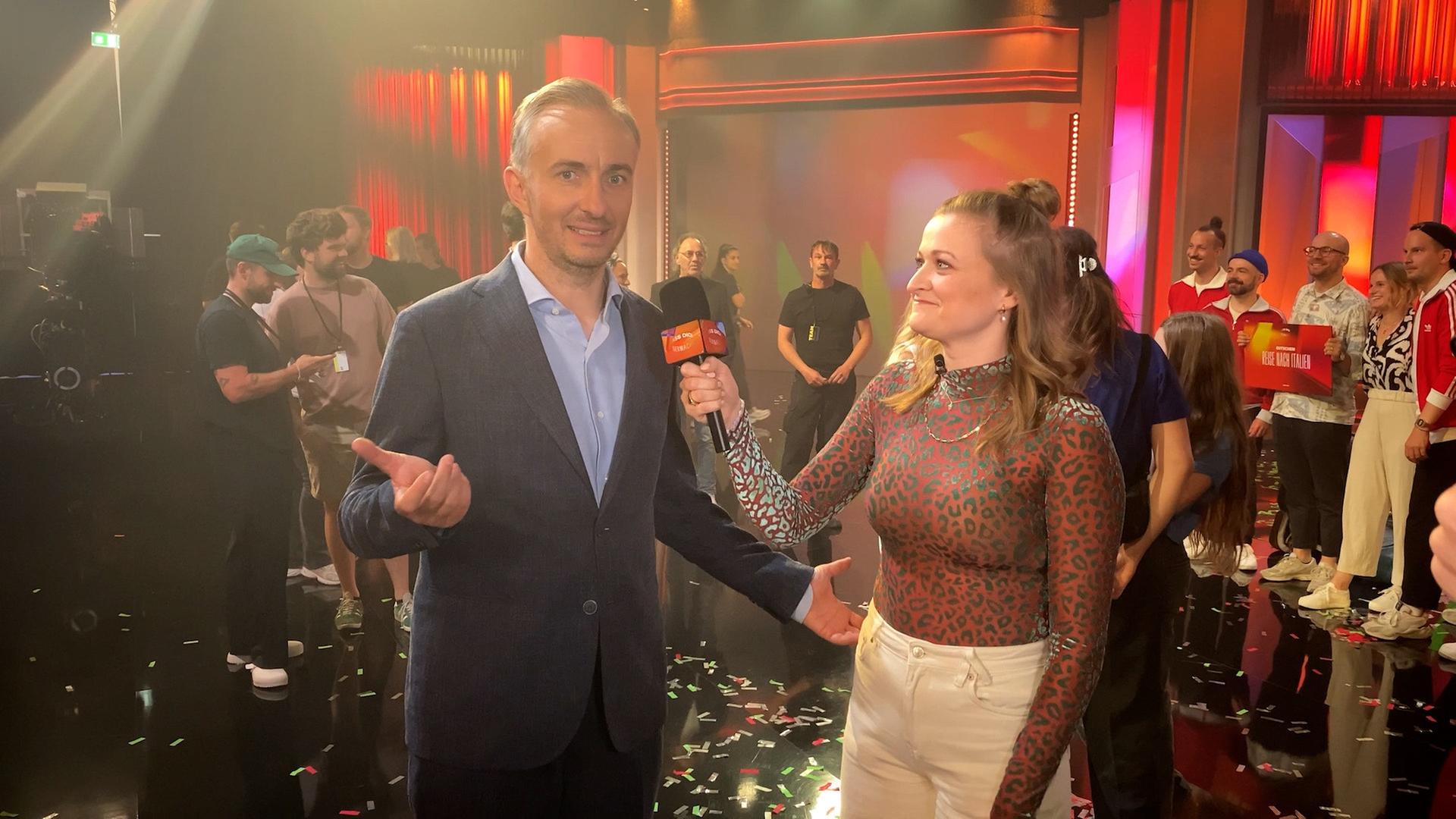 Jan Böhmermann und Anna Neudecker
