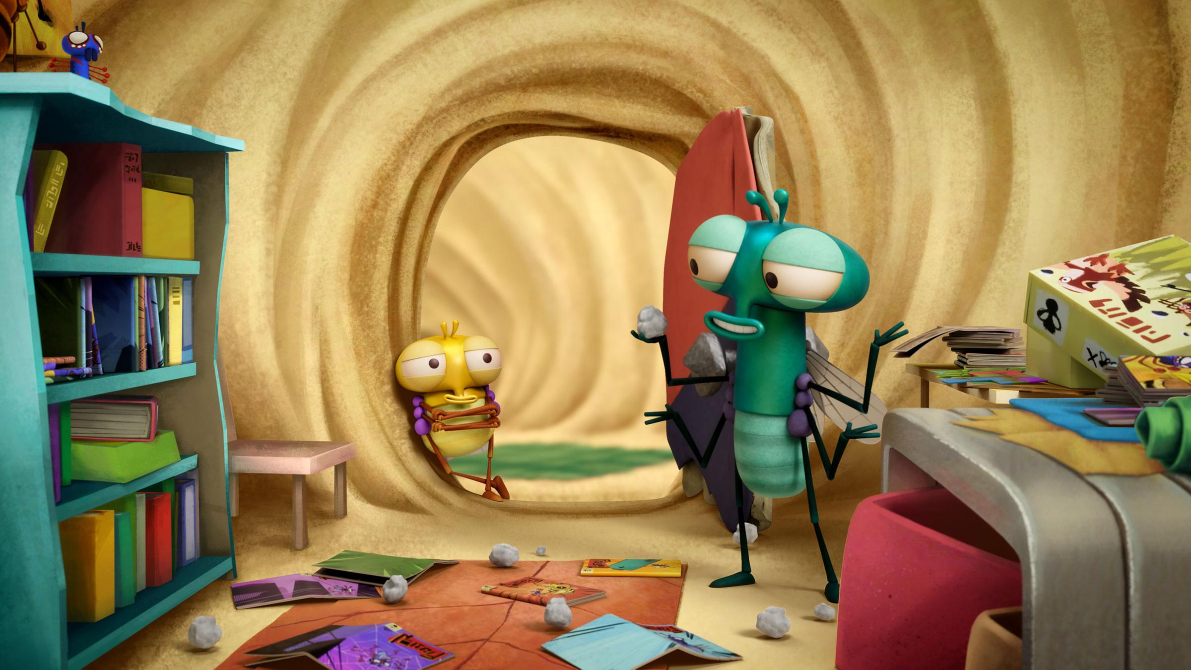 PB und Floyd sind in Floyds Zimmer. Dort herrscht Chaos. Floyd hat einen Staubkrümel in der Hand, den er verspeisen möchte.