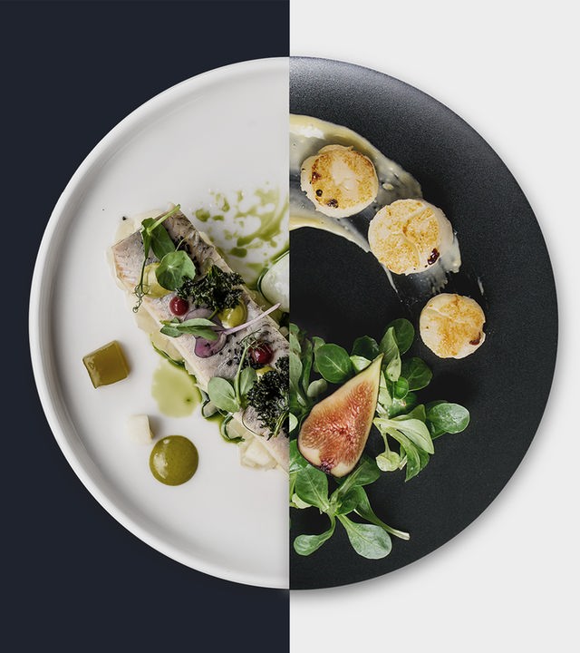 Gericht des Tages auf einem Teller