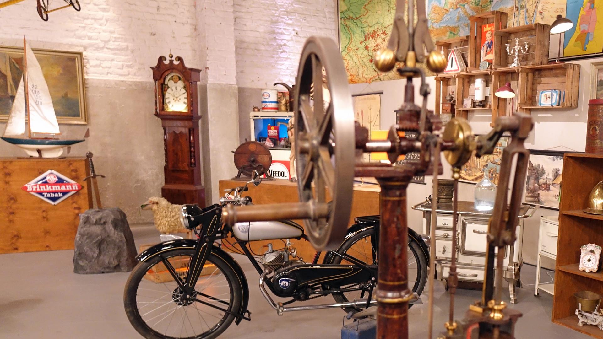 Ein-Zylinder-Motorenmodell aus dem 19. Jahrhundert.