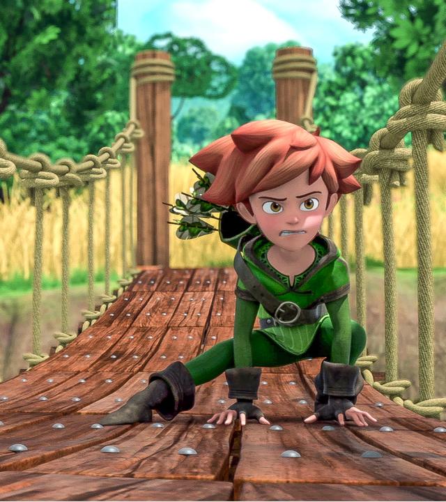 Robin steht auf einer Brücke und schaut zerknirscht.