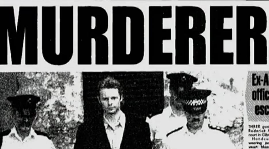 "Die mörderischen Brüder - Der Newall-Fall": Zeitungsausschnitt mit einem Bericht über den Mord.