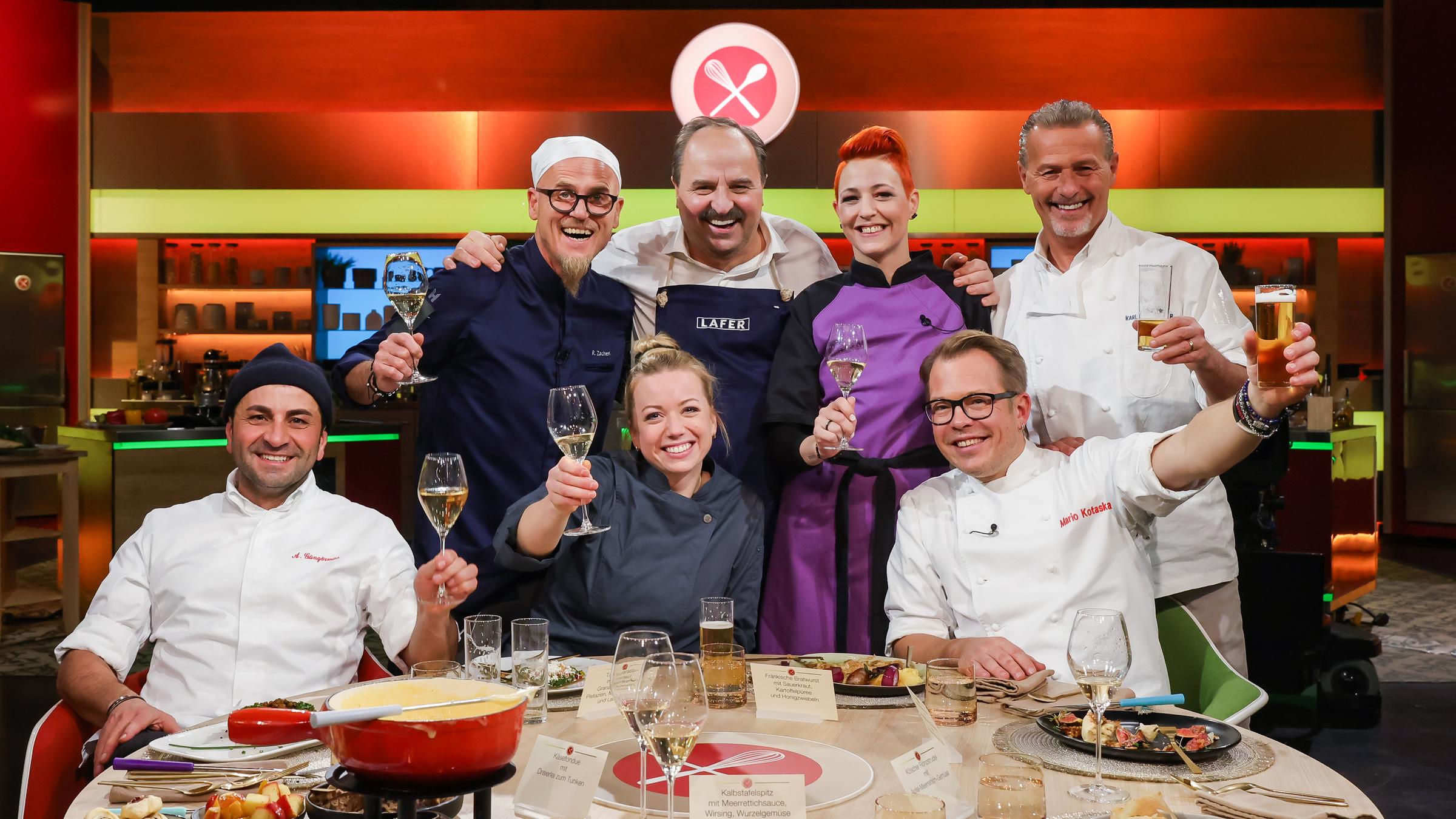 Die Profiköche in der Jubiläumssendung vom 18. Januar 2023