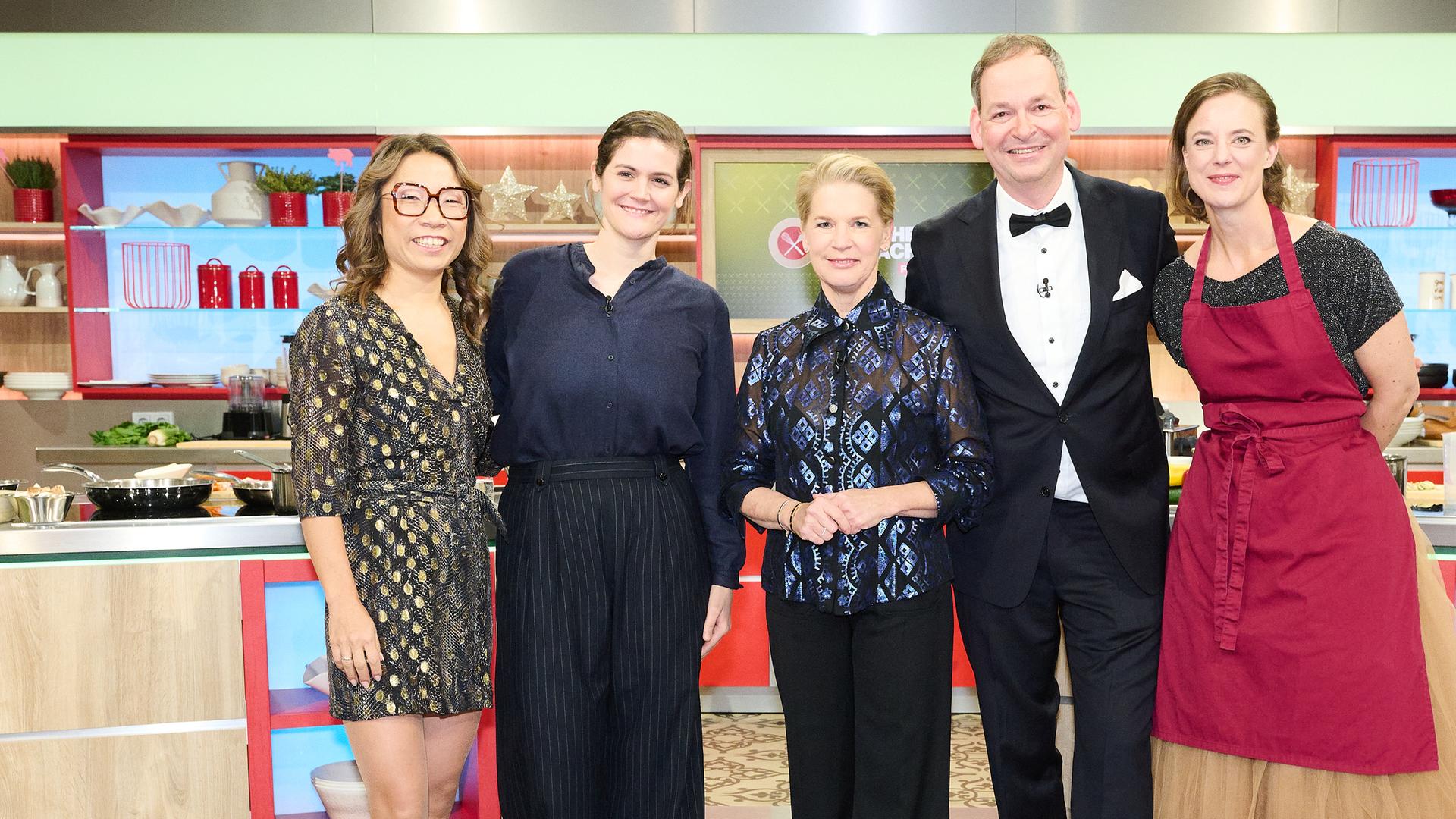 Sarah Henke, Viktoria Fuchs, Cornelia Poletto, Christoph Rüffer und Titti Qvarnström