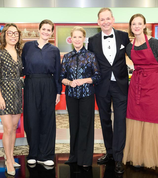 Sarah Henke, Viktoria Fuchs, Cornelia Poletto, Christoph Rüffer und Titti Qvarnström