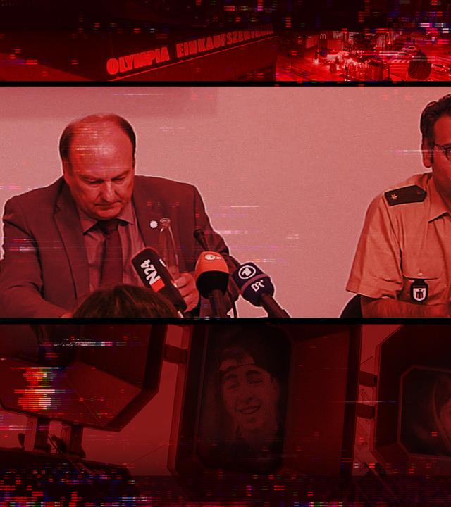 Collage der Opfer im Stil der Doku