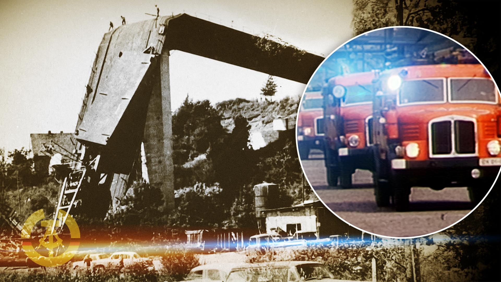 Unglück der Brücke in Zeulenroda von 1973.