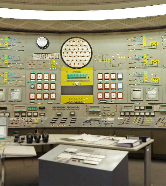 Schaltzentrale im ehemaligen Kernkraftwerk Lubmin.