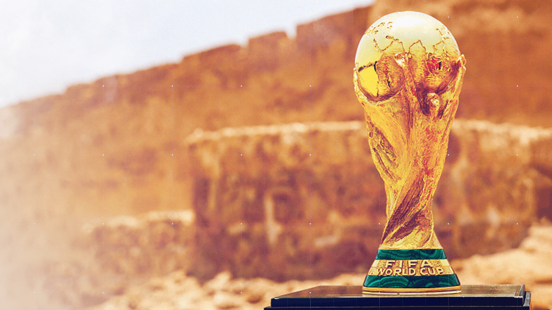 Goldener Fußball-WM-Pokal