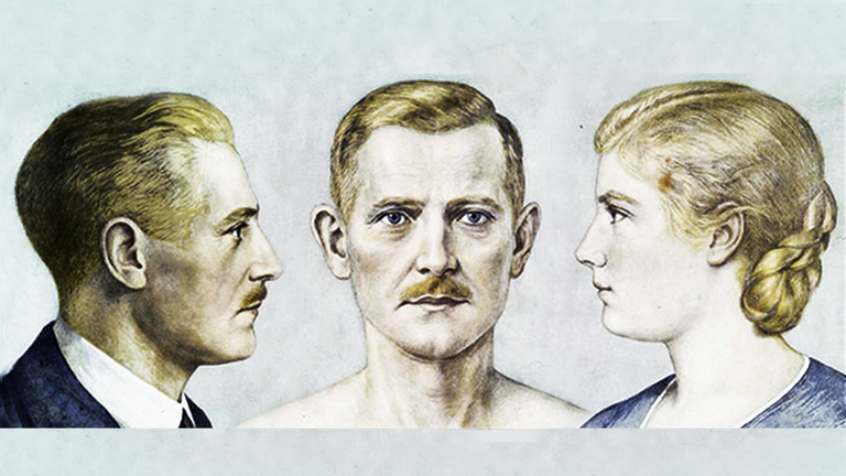 Darstellung der Rassifizierung der Nürnberger Gesetze