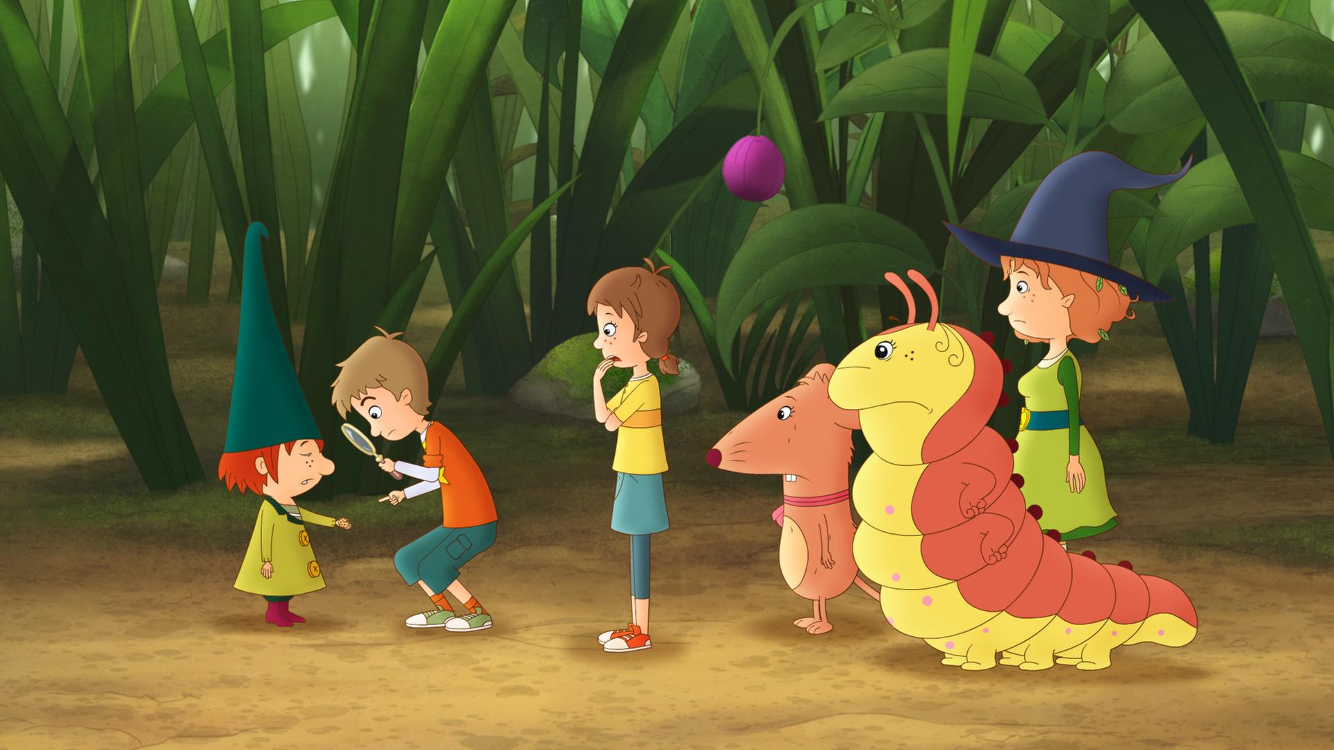 Deteketiv Luis sucht mit Petronella und ihren Freunden den Dieb.