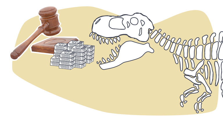 Das Problem der Dinoskelett-Versteigerungen