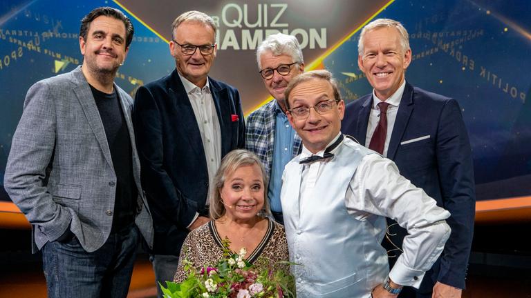 "Der Quiz-Champion": Bastian Pastewka, Frank Plasberg, ChrisTine Urspruch, Wigald Boning, Marcel Reif, Johannes B. Kerner