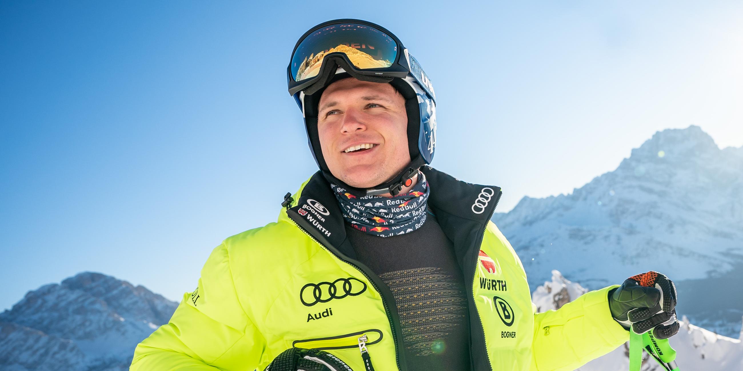 Ski-Alpin-Weltmeisterschaft 2021: Thomas Dreßen besichtigt die Strecke.
