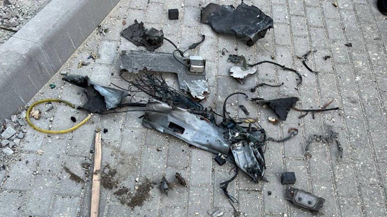 Das Foto soll eine Kamikaze-Drohne zeigen, die am 17. Oktober Kiew angegriffen haben soll.