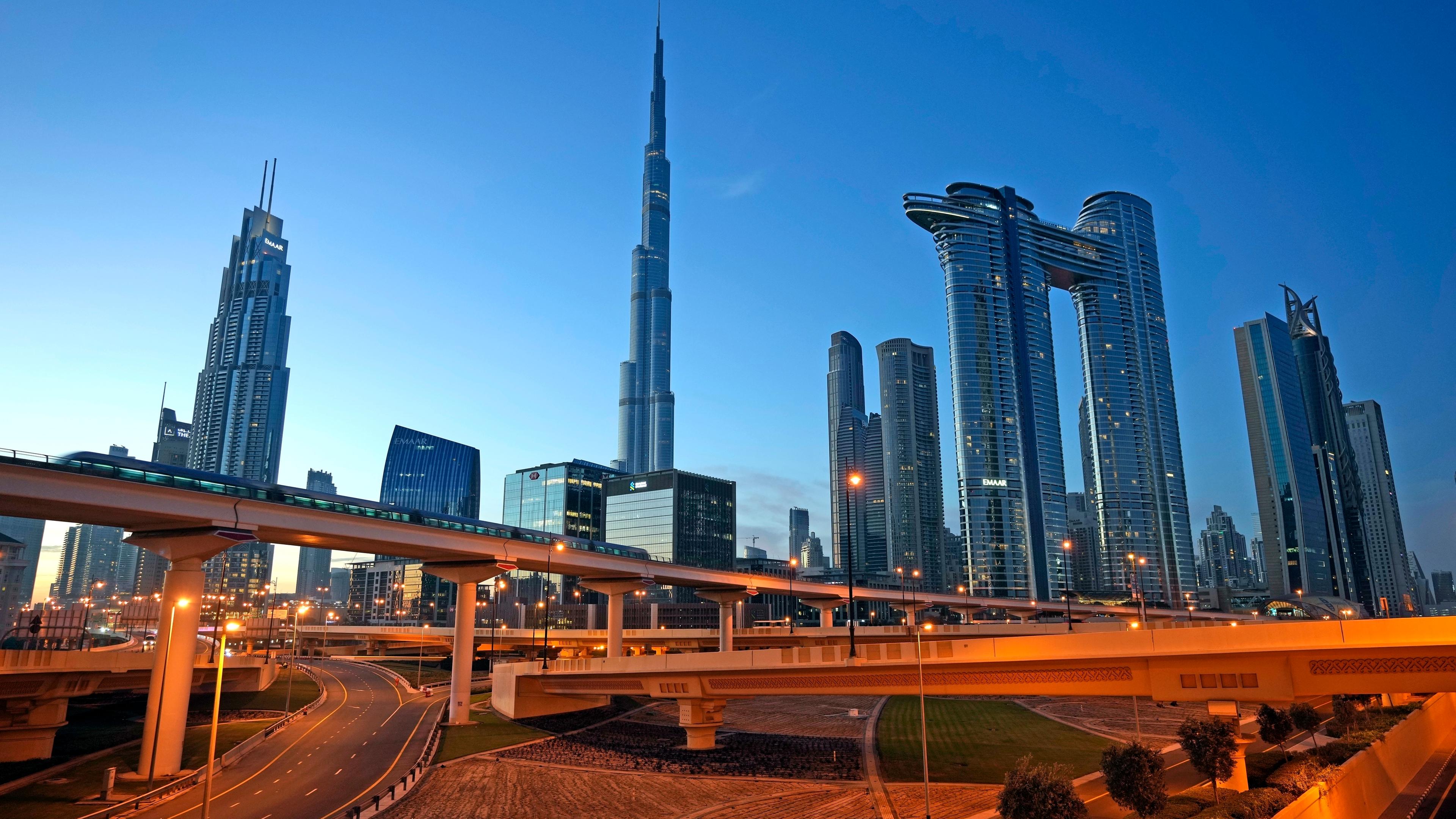 Ansicht der Stadt Dubai