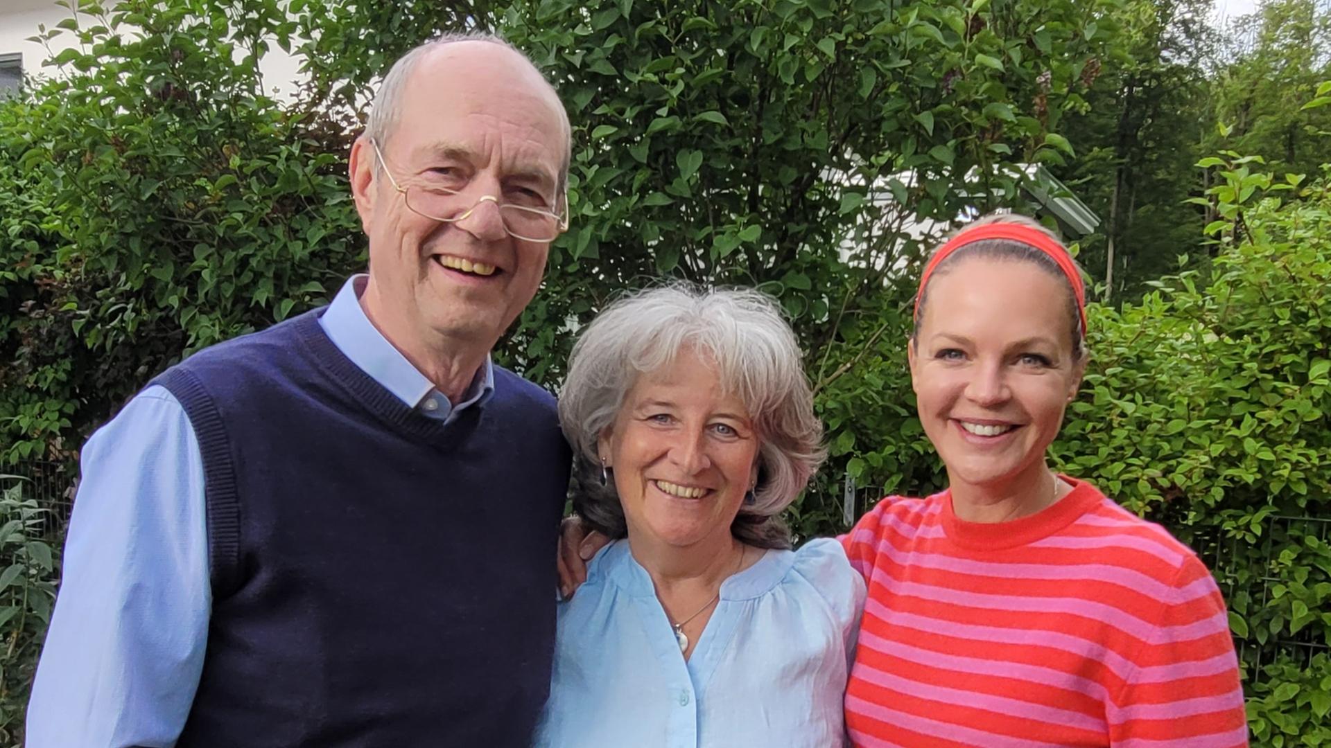 Eva Brenner mit Familie Pfister