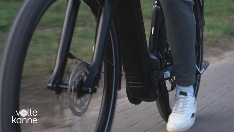 Ein E-Bike in Nahaufnahme.
