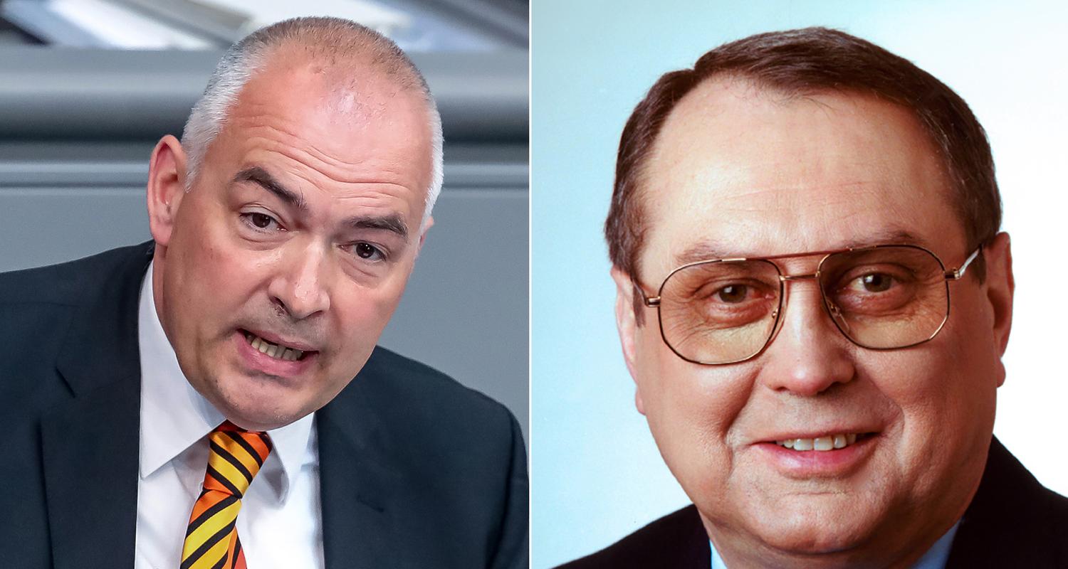 Ehemalige Abgeordnete Axel Fischer (2018) und Eduard Lintner (1995)