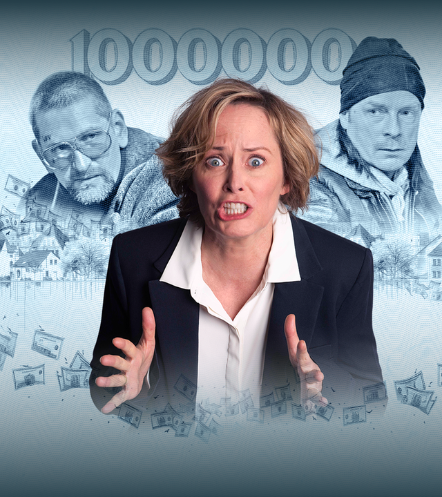 Callahan (Sebastian Schwarz, l.), Kristina (Silke Bodenbender) und Munny (Hinnerk Schönemann, r.)