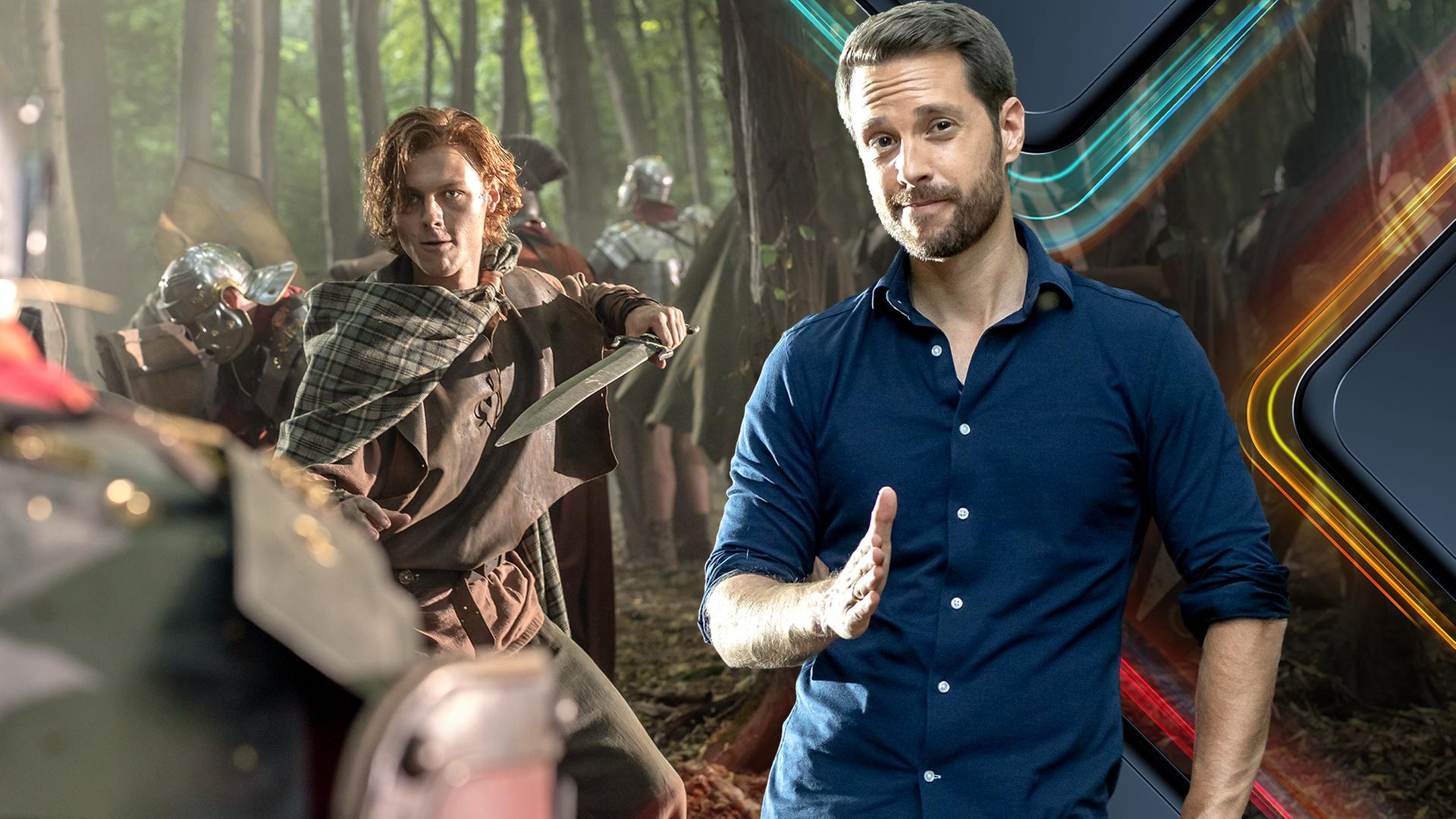 Mirko Drotschmann neben Römer