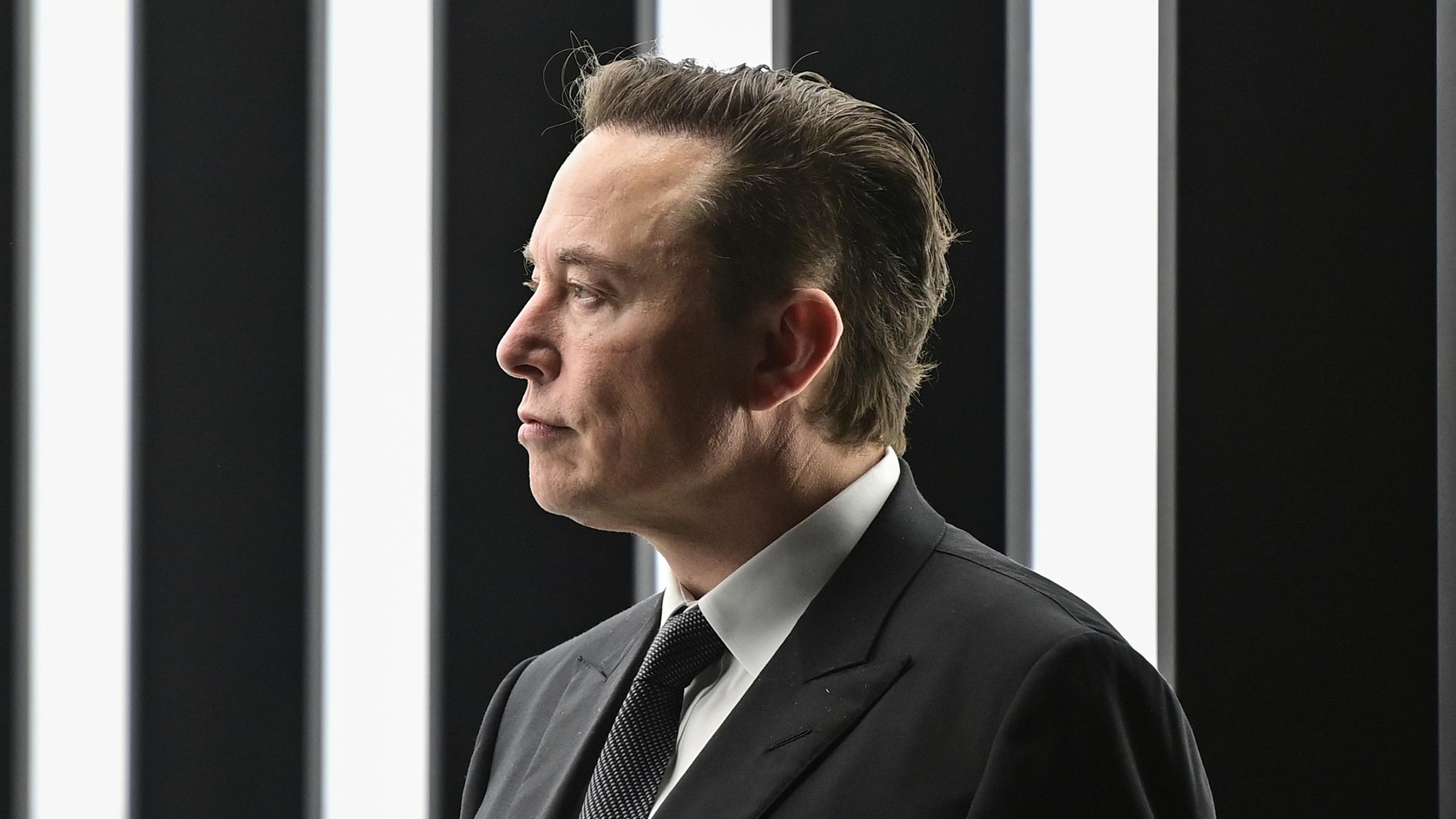 Elon Musk am 22.03.2022 in Bandenburg 