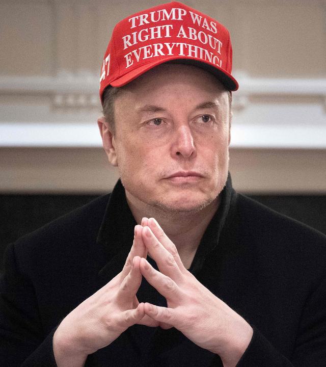 Elon Musk bei einem Kabinettsmeeting mit Trump